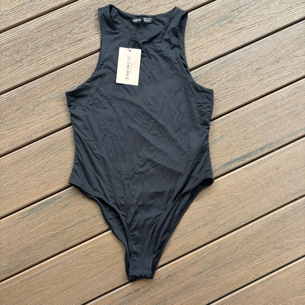 SHEIN Charcoal bodysuit